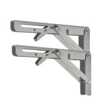Lot de 2 supports pliants robustes pour étagères | supports muraux pliables