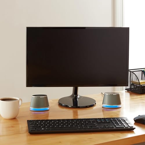 Amazon Basics Stereo 2.0 Speakers for PC or Laptop (USB Powered) 1x Pair