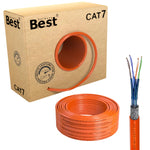 Germany Best (CAT 7) 100m Simplex Copper LAN Network Installation Cable: S/FTP 10 Gbit/s