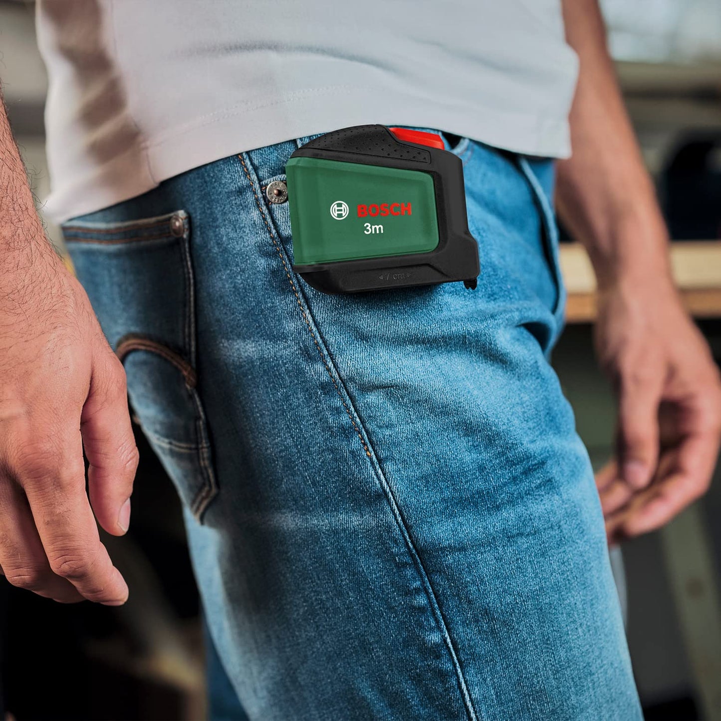 Bosch tape measure (3m) with autolock function | Ergonomic with belt clip