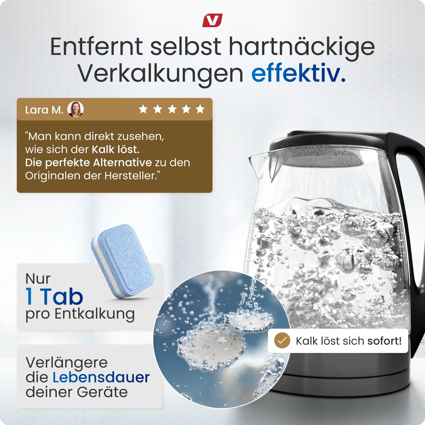 3-in-1 descaling tablets (55 pieces) for fully automatic coffee machines & coffee machines