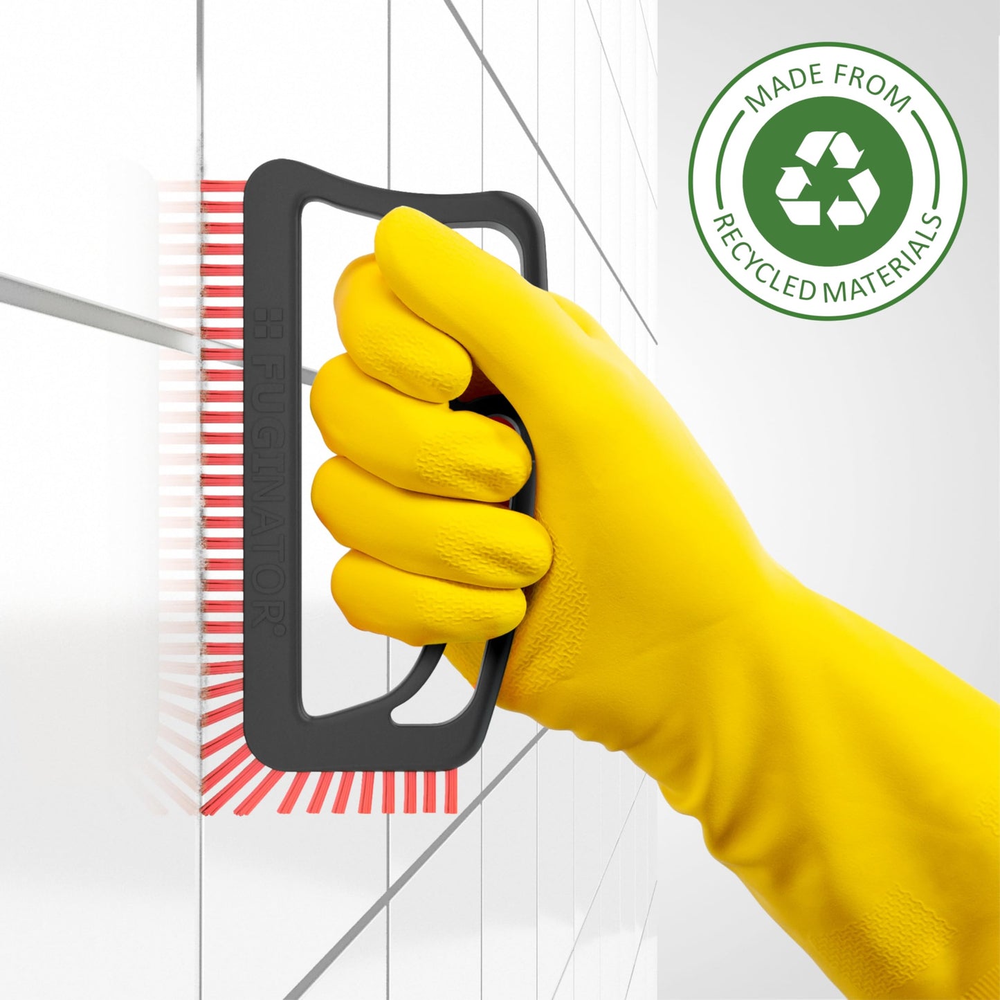 FUGINATOR joint brush: Ergonomic cleaning brush for joints, bathroom, kitchen