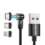 Câble de charge rapide USB magnétique | Pivote à 360º et 180º