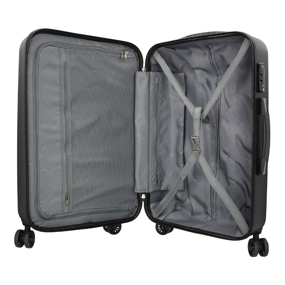 BUGATTI 'Lima 2.0 FL' Hartschalen Reisekoffer-Set (3-teilig) mit Doppelrollen, TSA-Schloss