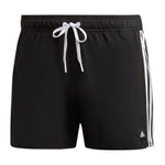 adidas 3-Stripes CLX Men's Drawstring Swim Shorts: Quick-drying