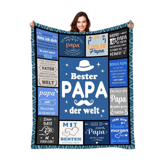 Super Soft Blanket: Gifts for Dad, Personalized Gift for Father's Day