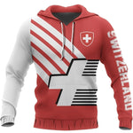 Sweat à capuche tendance drapeau suisse : unisexe