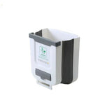 Poubelle de cuisine pliable 10 litres | Poubelle suspendue au placard : pliable