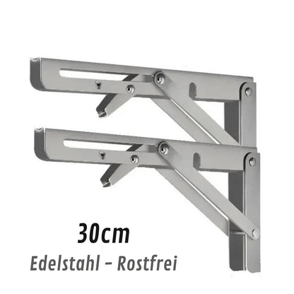 Lot de 2 supports pliants robustes pour étagères | supports muraux pliables