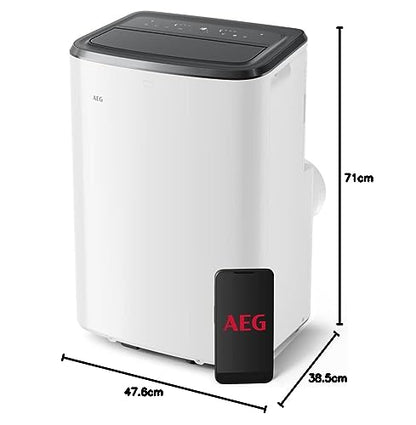AEG Comfort 6000 Mobile Air Conditioner (AXP26U339CW): LED display, touch operation, app control