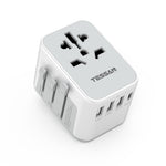 TESSAN Universal Travel Adapter with 3 USB-A and 1 USB-C: International Power Outlet Adapter