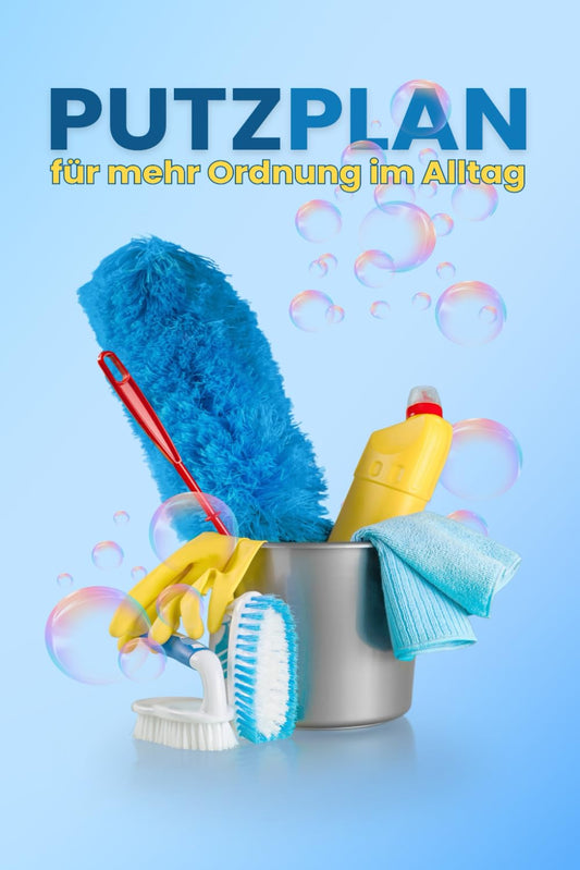 PUTZPLAN für mehr Ordnung im Alltag: Tägliche, wöchentliche & monatliche Reinigungslisten: 100 linierte Seiten - DIN A5 | für Badezimmer, Küche, Schlafzimmer & Wohnzimmer, Sauberkeitsplaner
