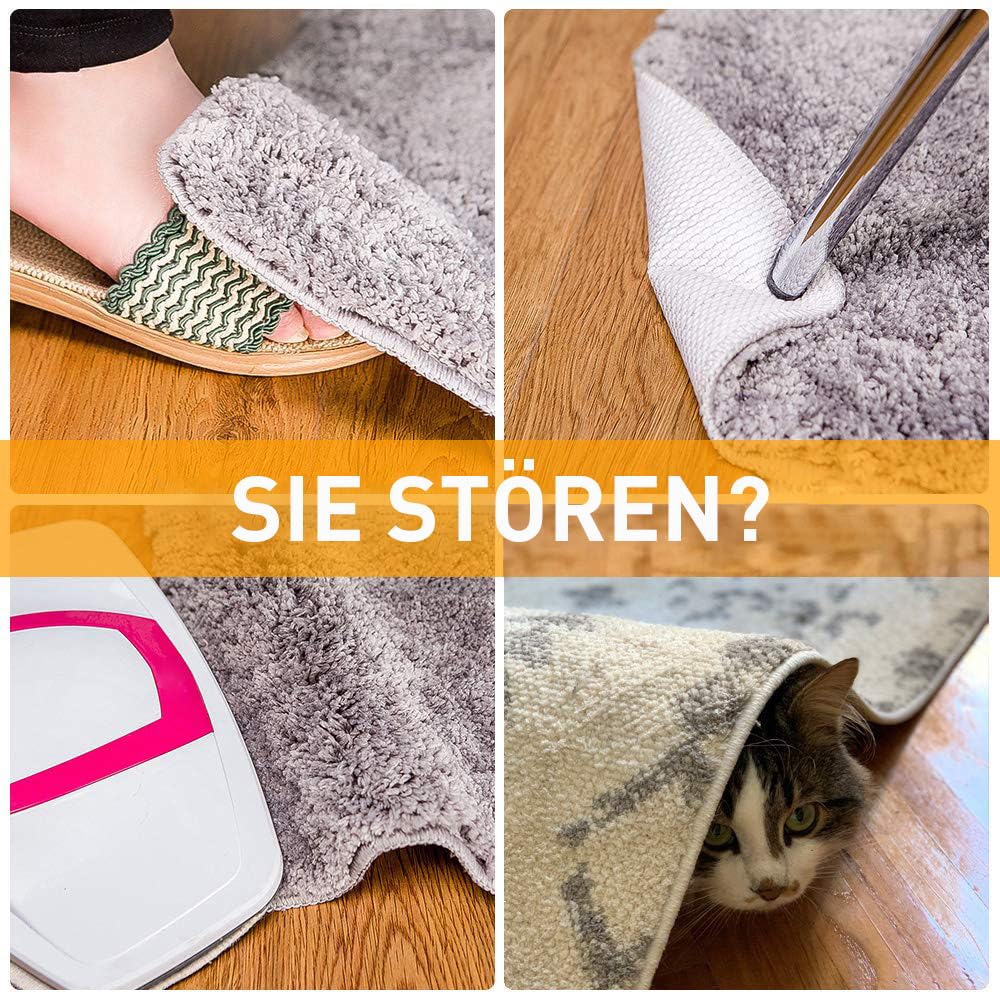Home Techpro Carpet Gripper Set of 4 | Non-Slip Carpet Underlay with Vacuum Technology