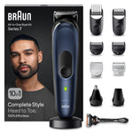 BRAUN (MGK7410) All-In-One Beard Care Body Groomer Set with Nose Hair Trimmer: Waterproof