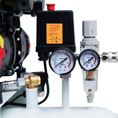 STARKWERK Druckluftkompressor (SW 457/10) inkl. Druckminderer und Wasserabscheider: 10 Bar, 50 Liter