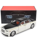 1:18 Rolls-Royce Phantom Model Car with Sound & Light | Pull-Back Toy Collector's Edition
