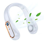 Ventilateur de cou mains libres | Rechargeable par USB, 5 vitesses, 3600 mAh