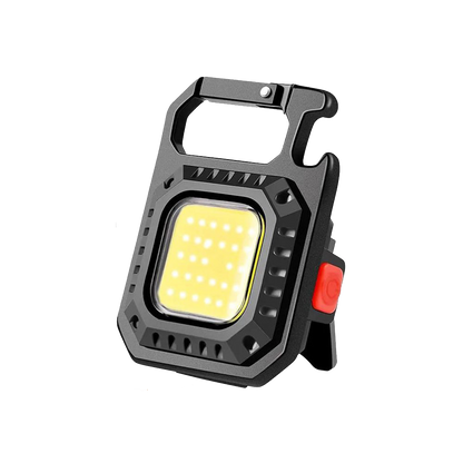 Porte-clés COB LED | 3 modes d'éclairage, pliable, rechargeable