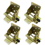 4-Piece Folding Brackets: Made of Steel | Self-locking Hinges