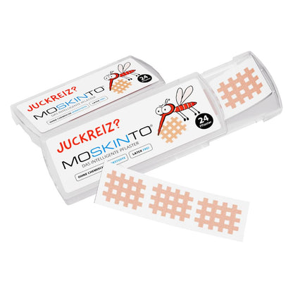 MOSKINTO Mückenpflaster gegen Mückenstich, Stichheiler (24 Pflaster) für Kinder und Erwachsene