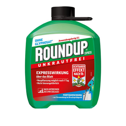 Roundup Unkrautfrei Express (5 Liter): Nachfüll-Kanister, Fertigmischung