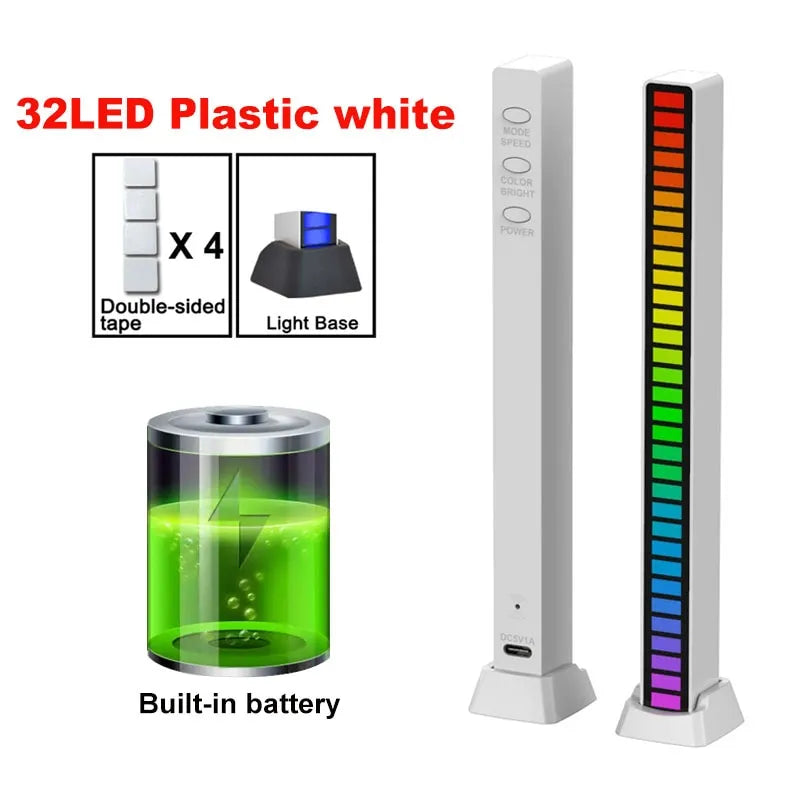 Smart Sound Control LED Light Bar | RGB Color Changing Mood