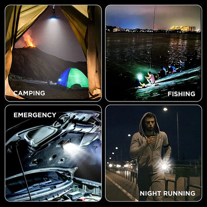 Porte-clés COB LED | 3 modes d'éclairage, pliable, rechargeable