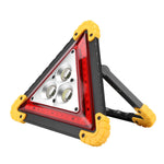 Triangle de signalisation pour voiture avec lumière LED rouge et blanche | 30W, 2 modes de charge 